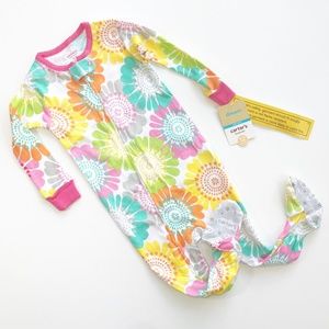 Carter's Infant Girl Footed  Flower Sleeper 12 mos